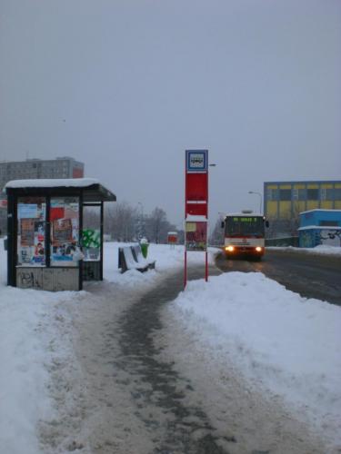 Háje a Ládví pod sněhem